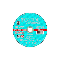 DISCO DE CORTE ITAMBE 7X1/8X7/8