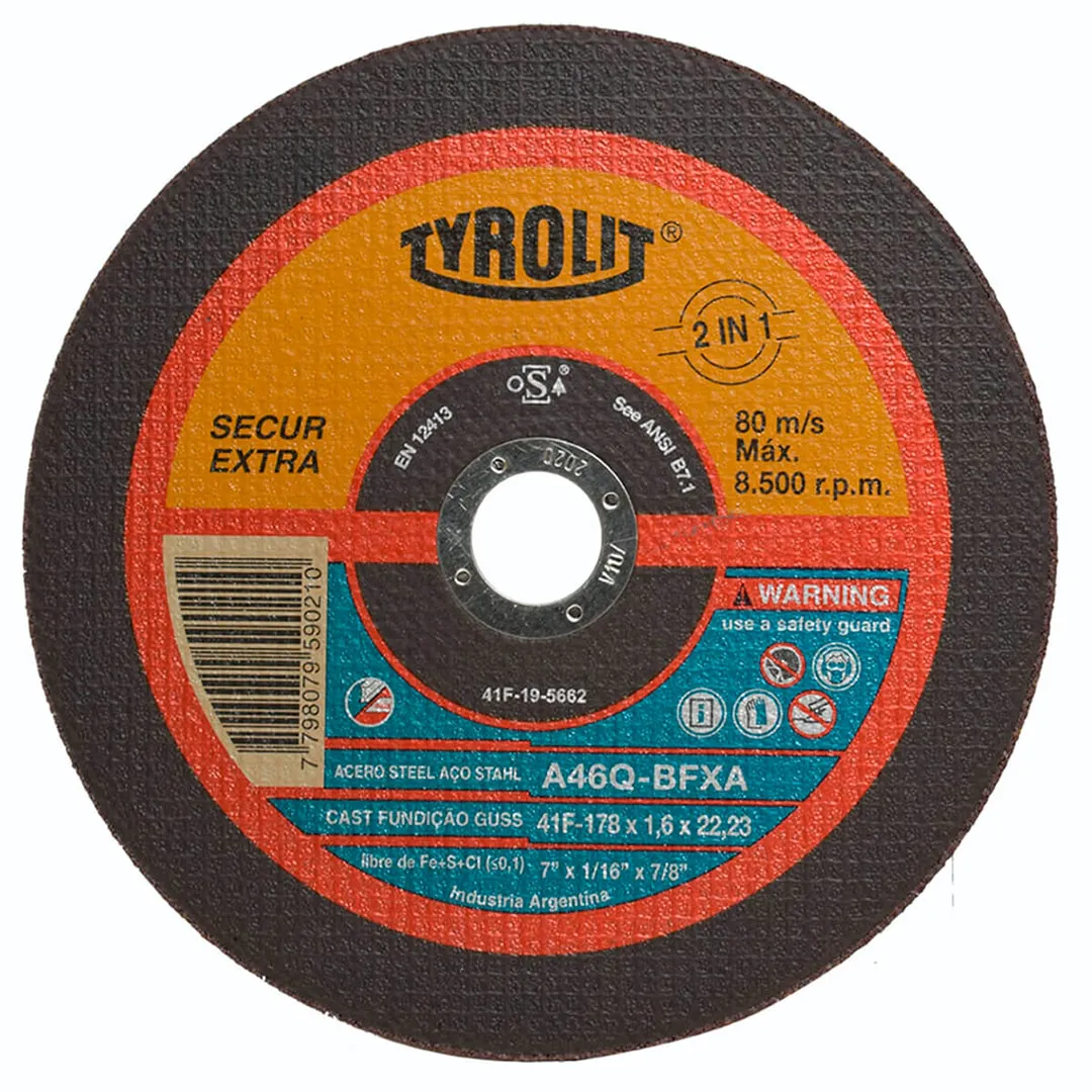 DISCO DE CORTE TYROLIT 7