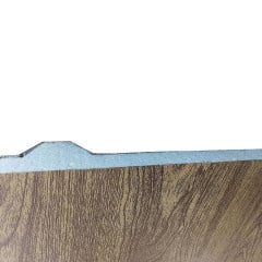 Telha Sanduiche Termoacústica TR35 com Ráfia e Núcleo EPS – 0,43 mm x 30 mm x 5 metros (Madeira Clara)
