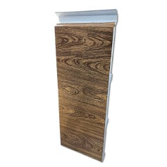 Telha Sanduiche Termoacústica TR35 com Ráfia e Núcleo EPS – 0,43 mm x 30 mm x 5 metros (Madeira Clara)
