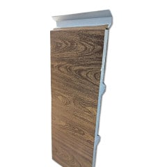 Telha Sanduiche Termoacústica TR35 com Ráfia e Núcleo EPS – 0,43 mm x 30 mm x 5 metros (Madeira Clara)